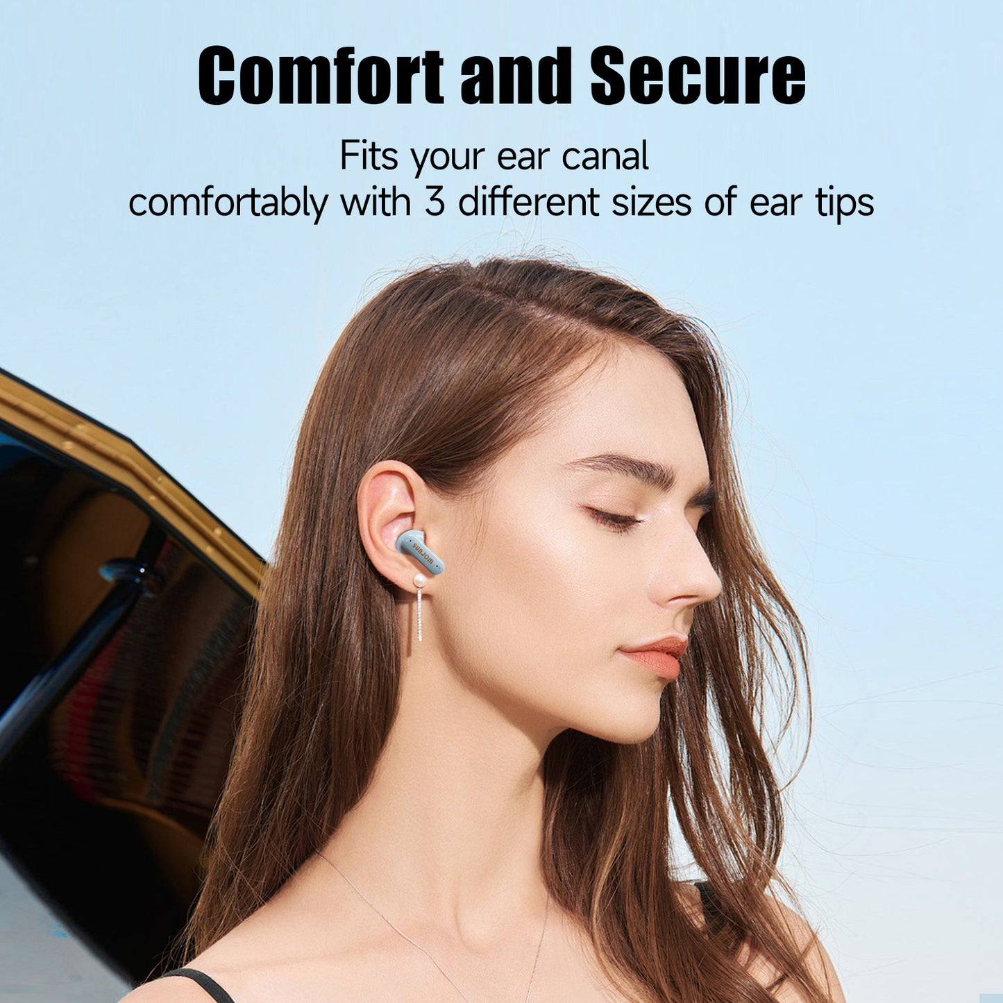 Ear Wireless Earbuds Hi-Res Audio Bluetooth 5.3 Headphones