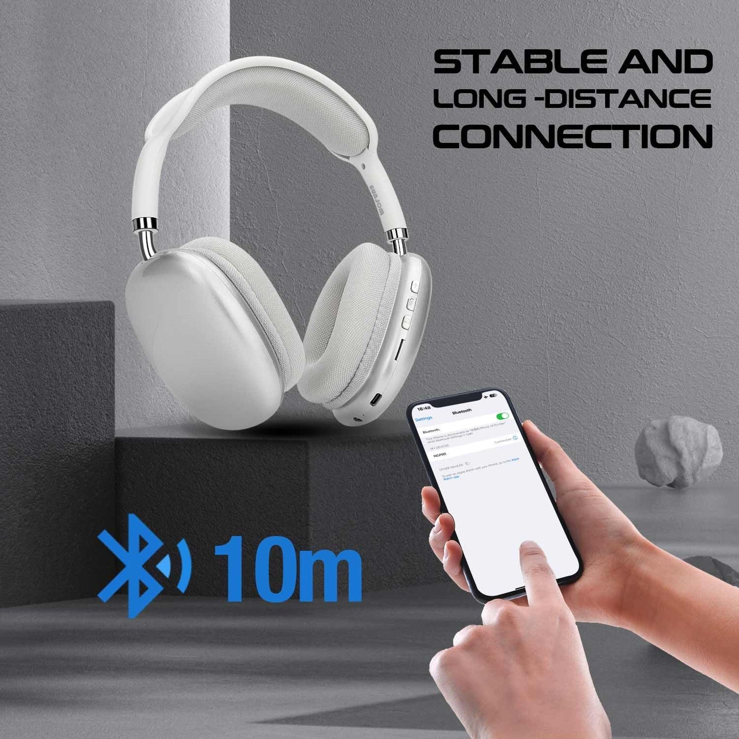 Wireless Bluetooth Headphones Over Ear with Microphone-BEATLES