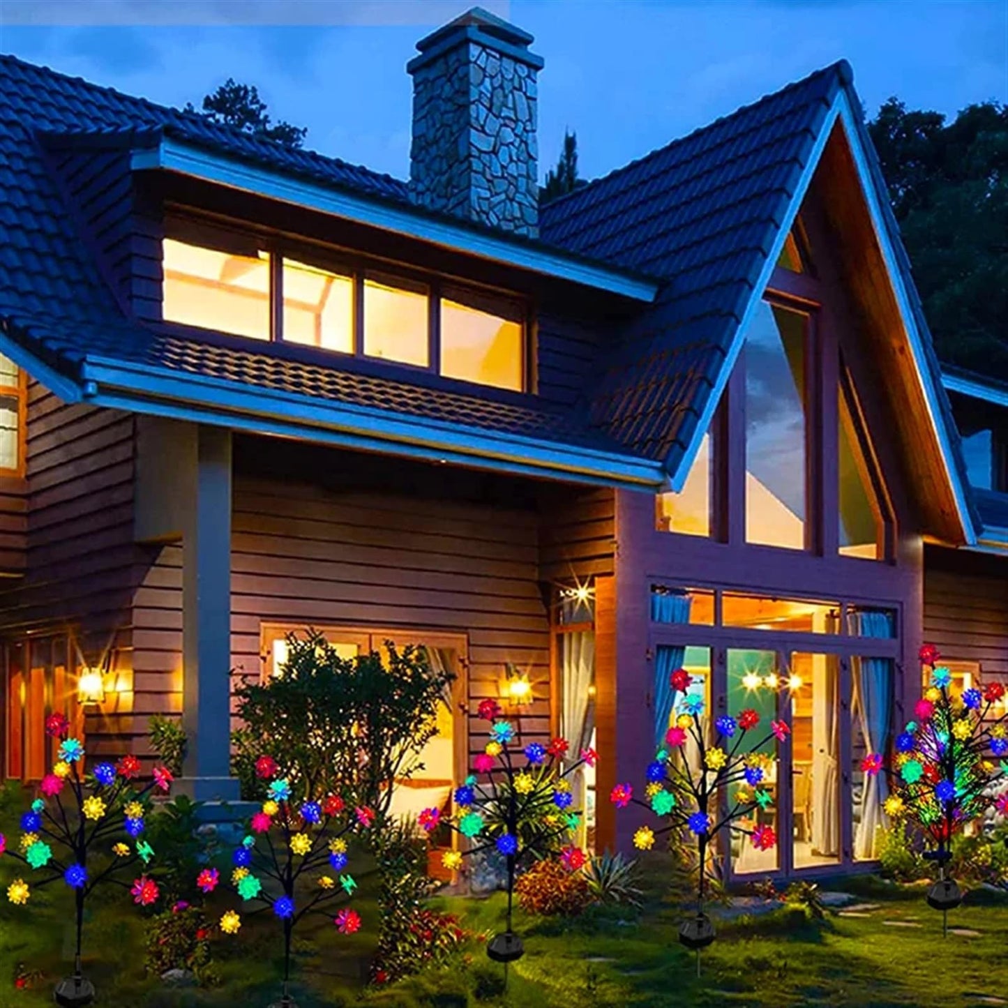 Outdoor Waterproof Multicolor Solar Garden Lawn Lights