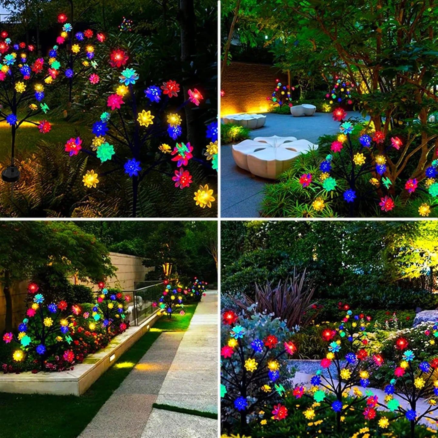 Outdoor Waterproof Multicolor Solar Garden Lawn Lights