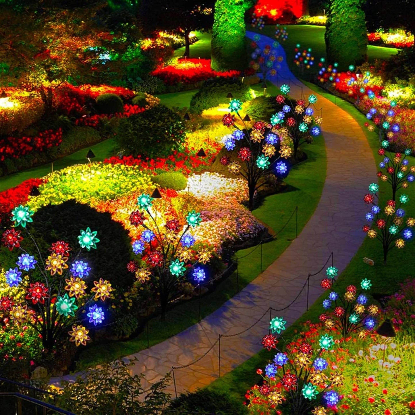 Outdoor Waterproof Multicolor Solar Garden Lawn Lights