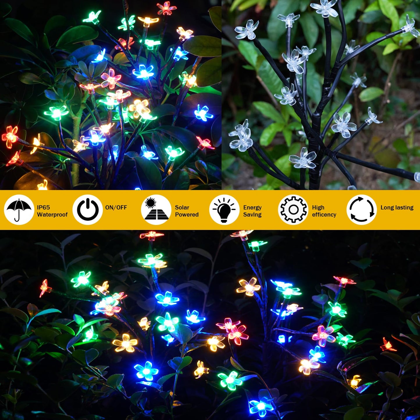 Outdoor Waterproof Multicolor Solar Garden Lawn Lights