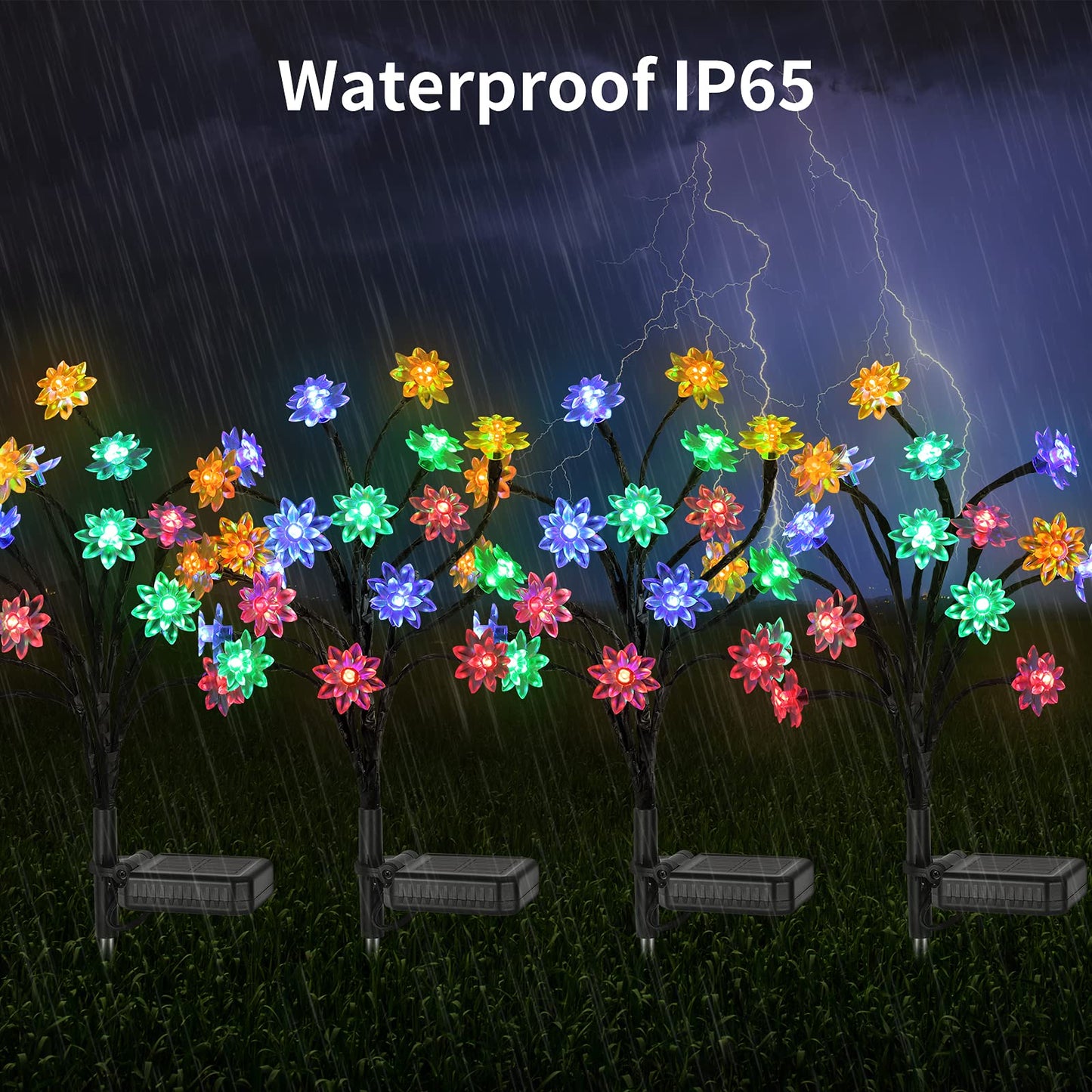 Outdoor Waterproof Multicolor Solar Garden Lawn Lights