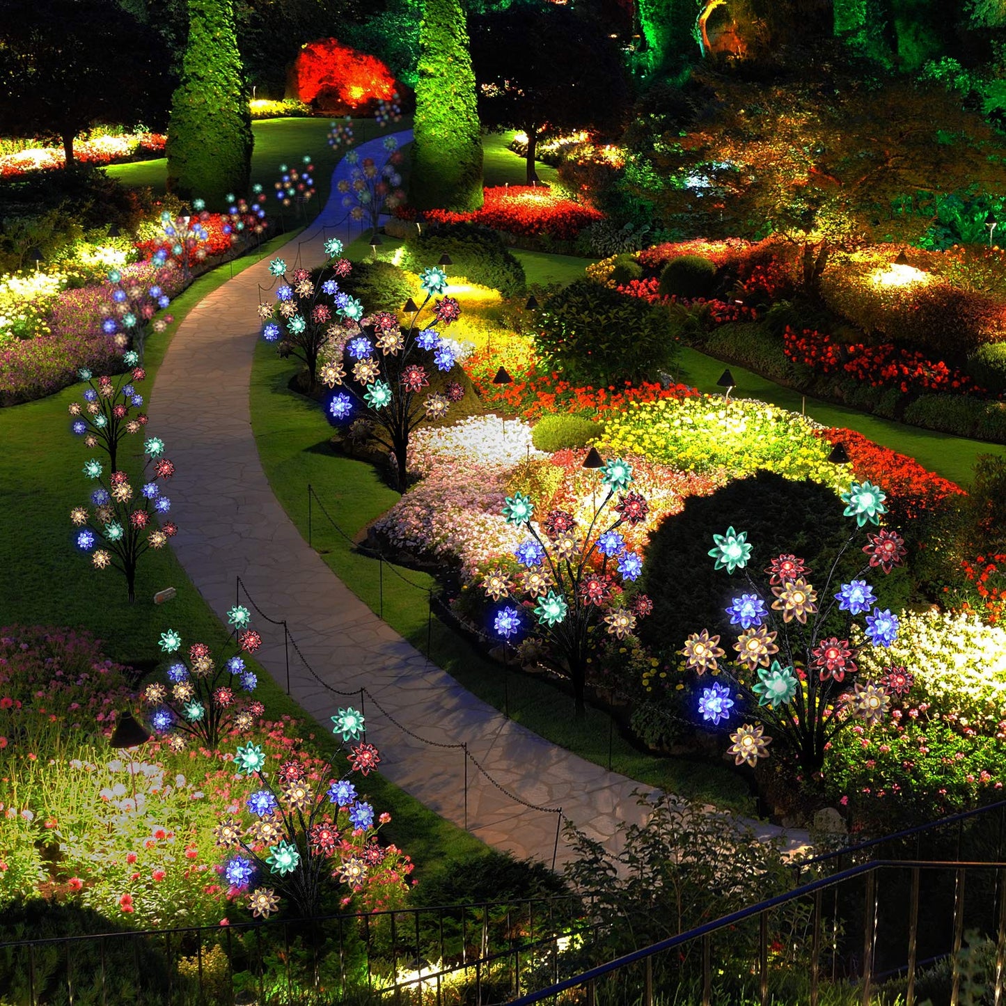 Outdoor Waterproof Multicolor Solar Garden Lawn Lights