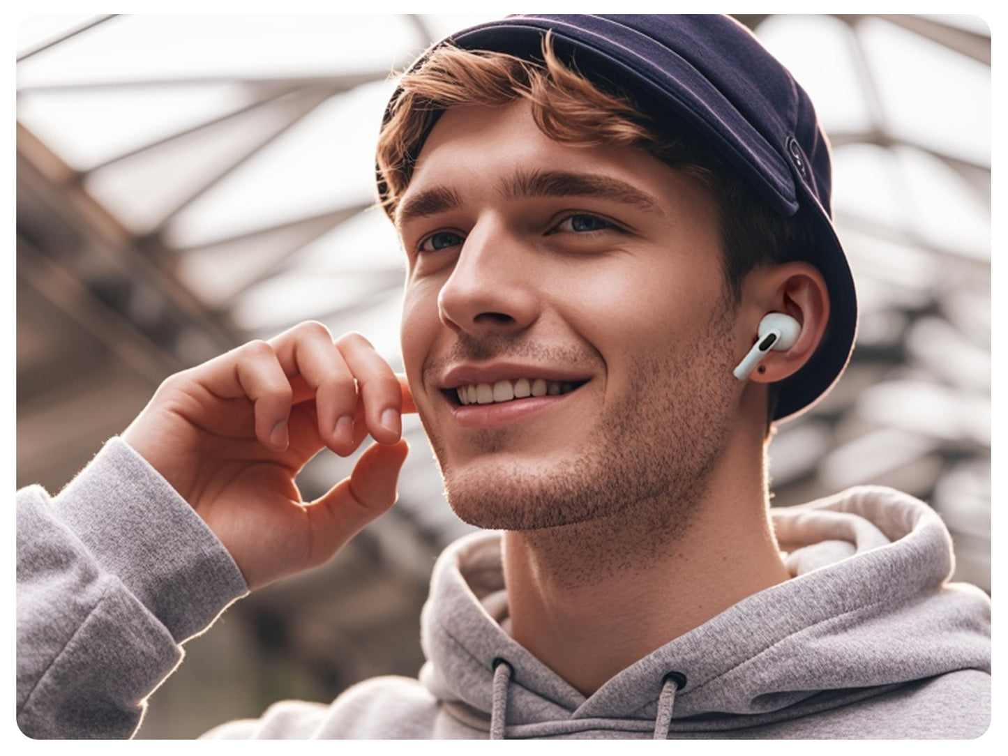 True Wireless Bluetooth Earbuds with Touch Screen Control